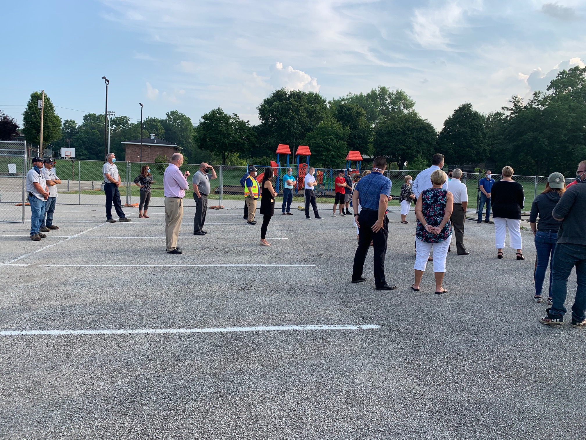 Photos from July 10 groundbreaking at the Heap Hofer Aquatic Center ...